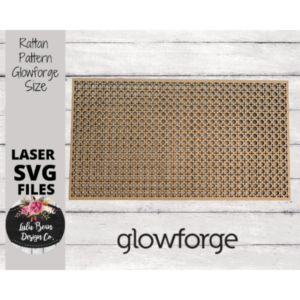 Rattan Pattern SVG file Glowforge Laser Wicker template