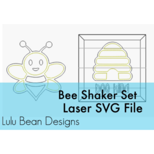 Bee Kind Beehive Honey Shaker Set Frame Shiplap Kit Wood Glowforge File Sign Digital Cut File Laser Cutting svg
