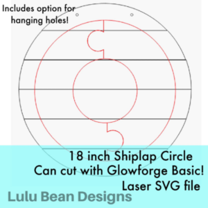 St Patricks Day Lucky Door Hanger Split Option Sign SVG File Digital Laser Wood Glowforge template