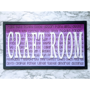 Craft Room Sign Digital Cut File Laser Wood SVG cutting template Glowforge