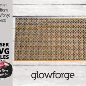 Rattan Pattern SVG file Glowforge Laser Wicker template
