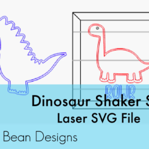 Dinosaur Shaker Set Frame Shiplap Kit Wood Glowforge File Sign Digital Cut File Laser Cutting svg