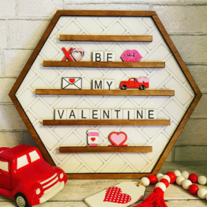 Valentine’s Day Valentine Letterboard Shapes SVG Wood Glowforge Digital Cut File Laser Wood Cutting