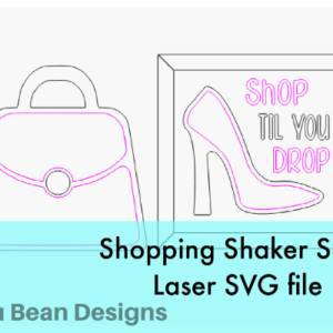 Shopping Shop Til you Drop Shaker Set Frame Shiplap Kit Wood Glowforge File Sign Digital Cut File Laser Cutting svg