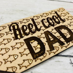 Father’s Day Fishing Keychains Digital Cut File Laser Wood Round cutting SVG template