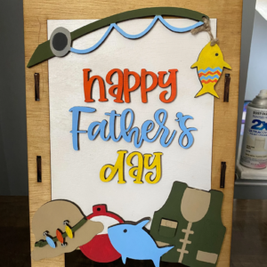 Father’s Day Interchangeable Chalkboard Sandwich Board Set SVG file Digital Cut File Laser Wood Cutting template
