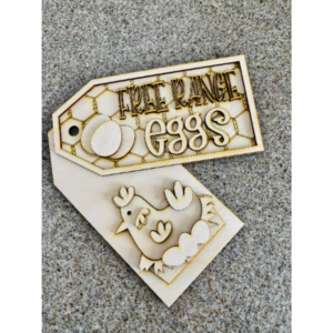Chicken Farm Coop themed decor tags Sign SVG File Digital Laser Wood Glowforge template engraved