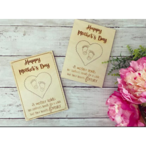 Mother’s Day Punch Out Cards SVG File Digital Laser Wood Glowforge template