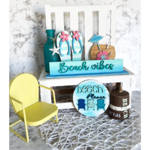 Home Decor Display Bench SVG Wood Glowforge Digital Cut File Laser Wood Cutting Interchangeable Shelf Sitter Sets