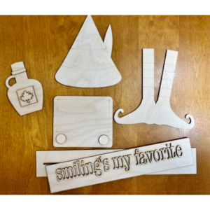 Elf movie inspired theme Decor Shelf Sitter Set SVG Wood Glowforge Digital Cut File Laser Wood Cutting Interchangeable