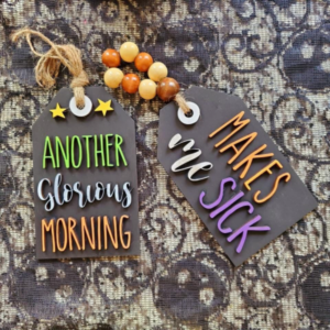 Hocus Pocus Witch Halloween Tiered Tray Kit Wood Tag Sign Round Digital Cut File Laser Wood Cutting SVG file