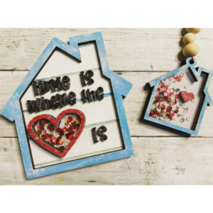Home is Where the Heart Is Shaker Set Frame Shiplap Kit Wood Glowforge File Sign Digital Cut File Laser Cutting SVG
