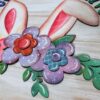 Welcome Spring Bunny Ears Flowers Floral Door Hanger Split Option Sign SVG File Digital Laser Wood Glowforge template - Image 5