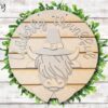 Udderly Thankful Highland Cow Thanksgiving Round Door Hanger SVG laser file Digital Cut File Wood Cutting template - Image 2