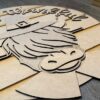 Udderly Thankful Highland Cow Thanksgiving Round Door Hanger SVG laser file Digital Cut File Wood Cutting template - Image 6