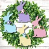 Easter Bunny Spring Flower Napkin Rings SVG Laser Glowforge File Wood Template Digital Cut Cutting - Image 5